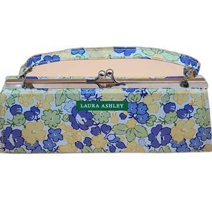 Vintage Laura Ashley Yellow Purple Floral Purse $25.00 💗 by Laura Ashley. 🌺🌻